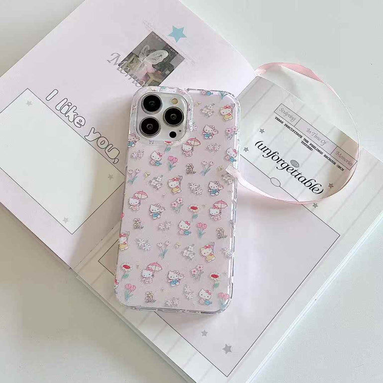 Enjoing Kitty Silicon Case For iPhone