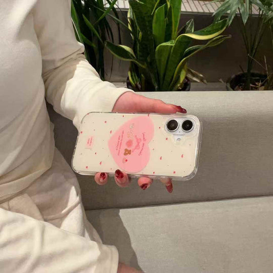 Small Animal Silicon iPhone Case With Bear Charm