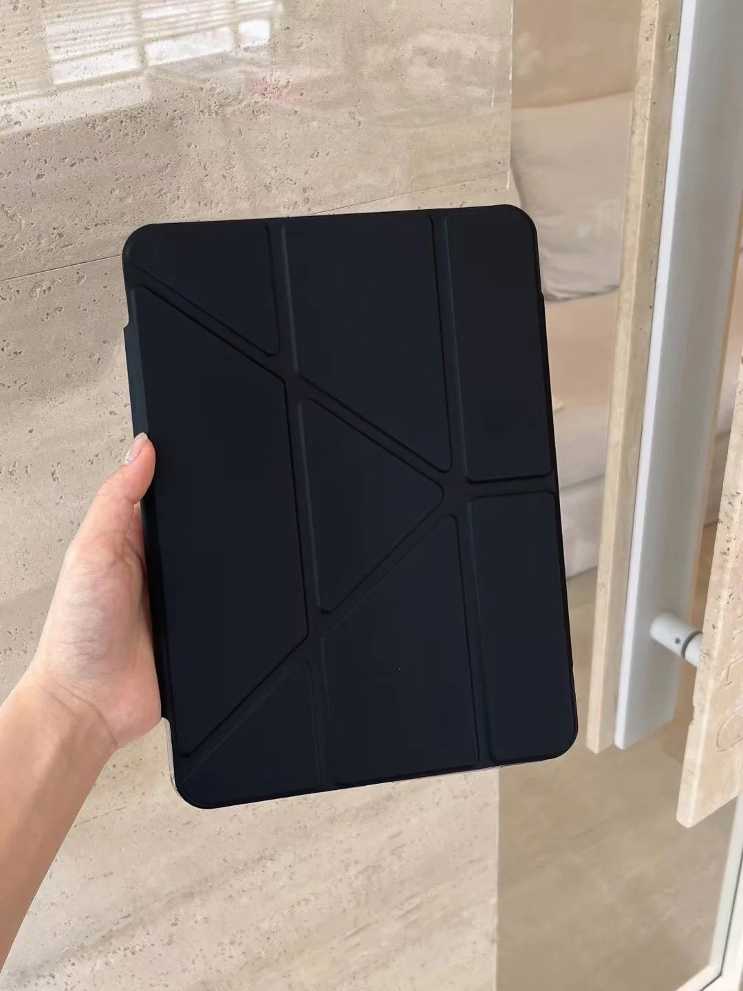 Origami Smart iPad Case – Foldable Magnetic Cover with Pencil Holder