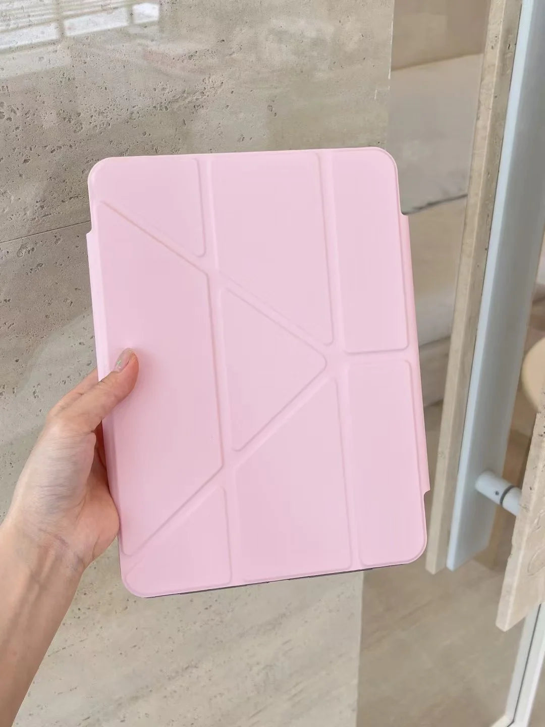 Origami Smart iPad Case – Foldable Magnetic Cover with Pencil Holder