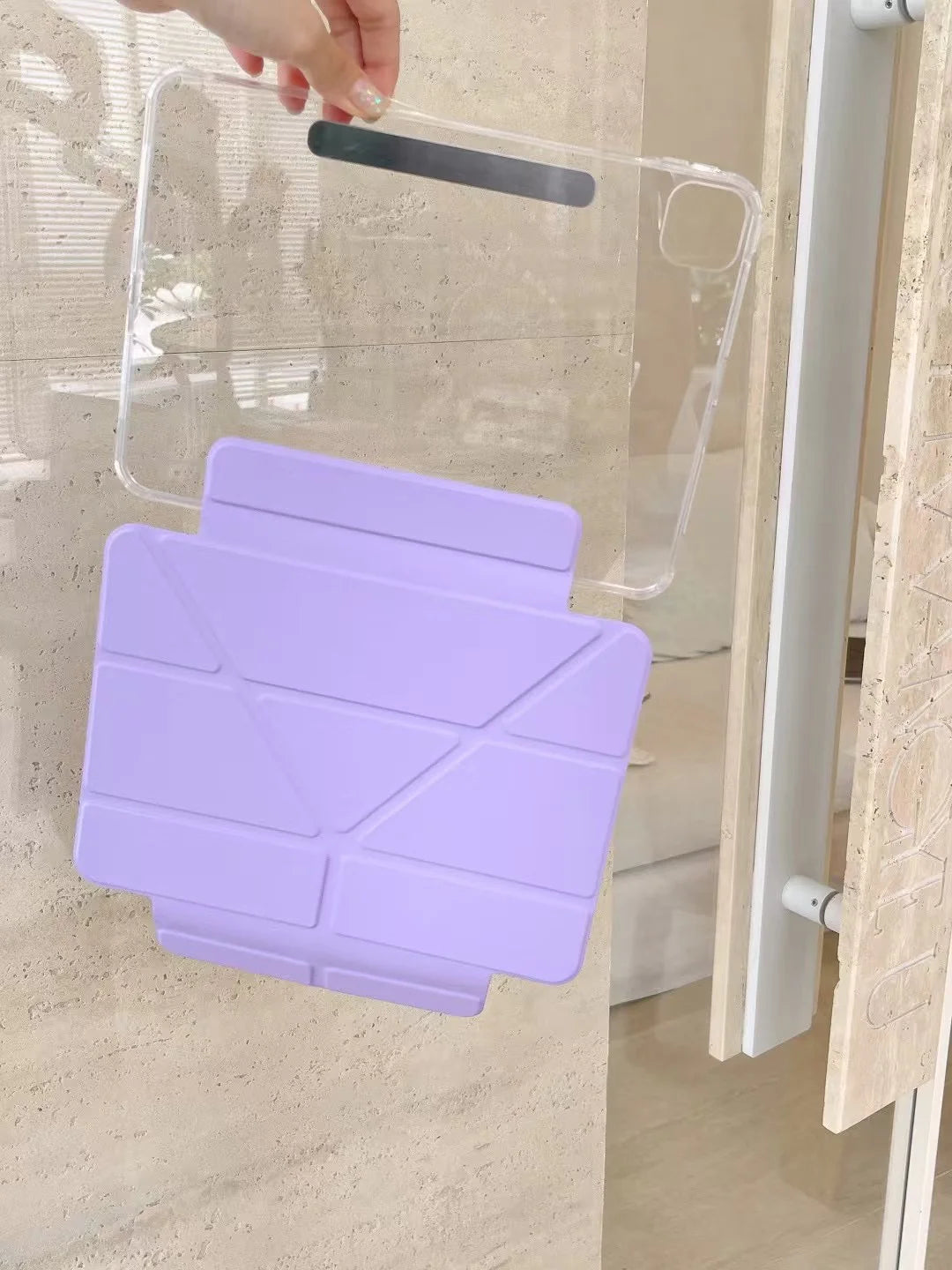 Origami Smart iPad Case – Foldable Magnetic Cover with Pencil Holder