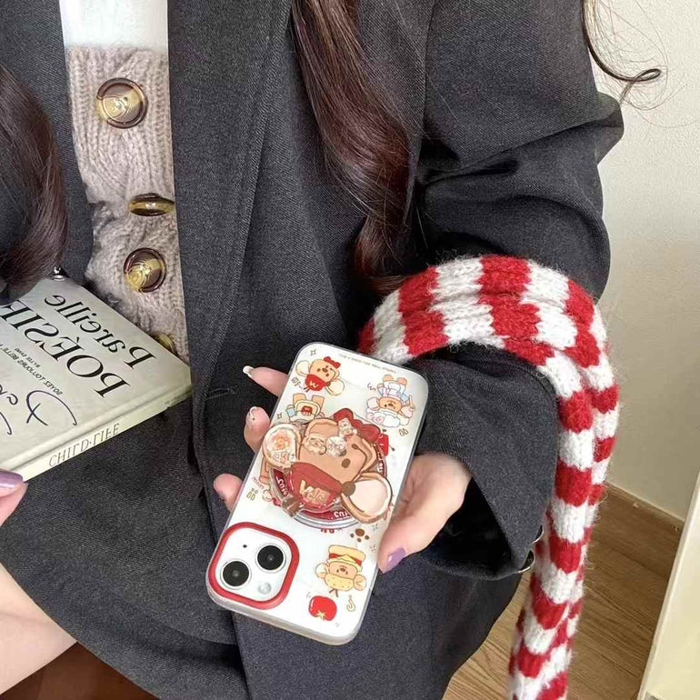 Bear Burger Silicon iPhone Case With Magsafe Holder