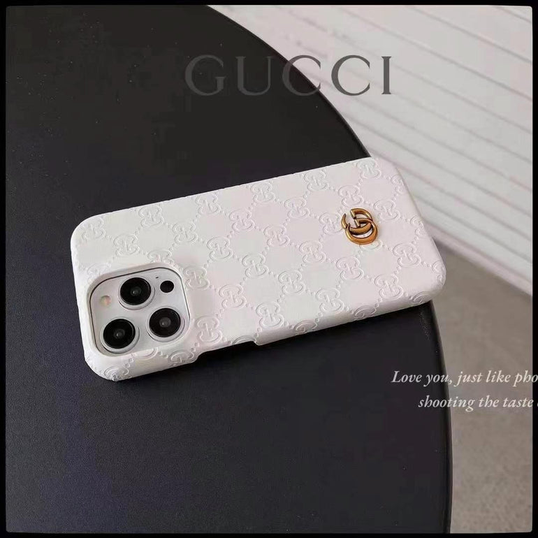 Luxury Branded Leather Case For iPhone