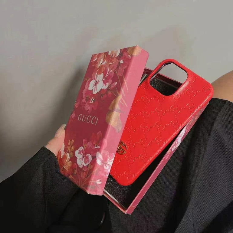 Luxury Branded Leather Case For iPhone
