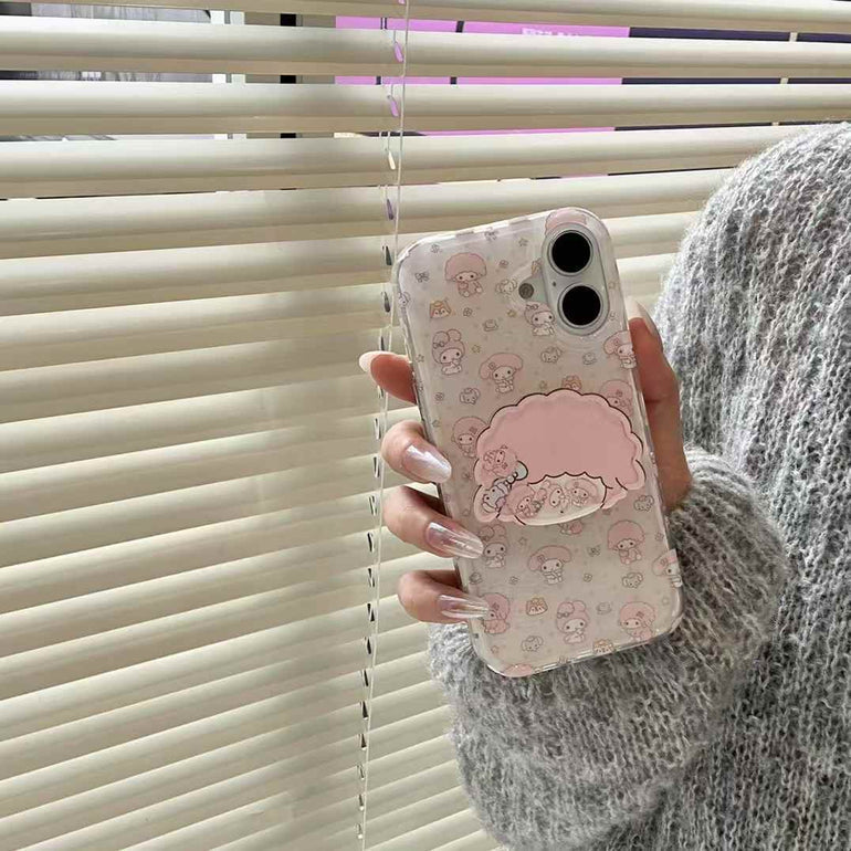 Cute Doll Silicon Case For iPhone With Doll Holder