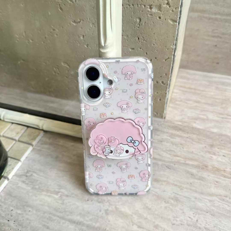 Cute Doll Silicon Case For iPhone With Doll Holder