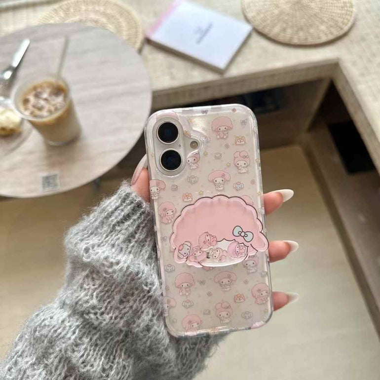 Cute Doll Silicon Case For iPhone With Doll Holder