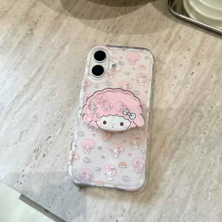 Cute Doll Silicon Case For iPhone With Doll Holder