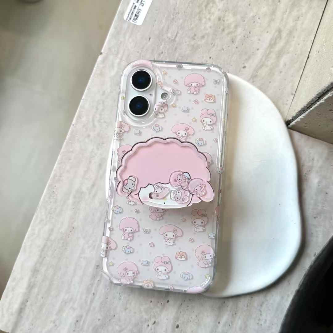 Cute Doll Silicon Case For iPhone With Doll Holder
