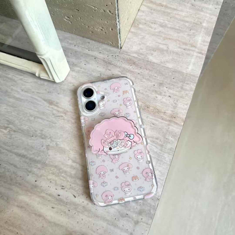 Cute Doll Silicon Case For iPhone With Doll Holder