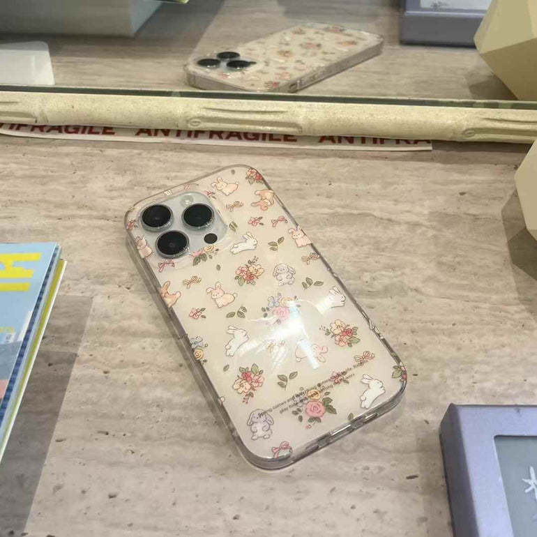 Floral Animal Designer Silicon Case For iPhone