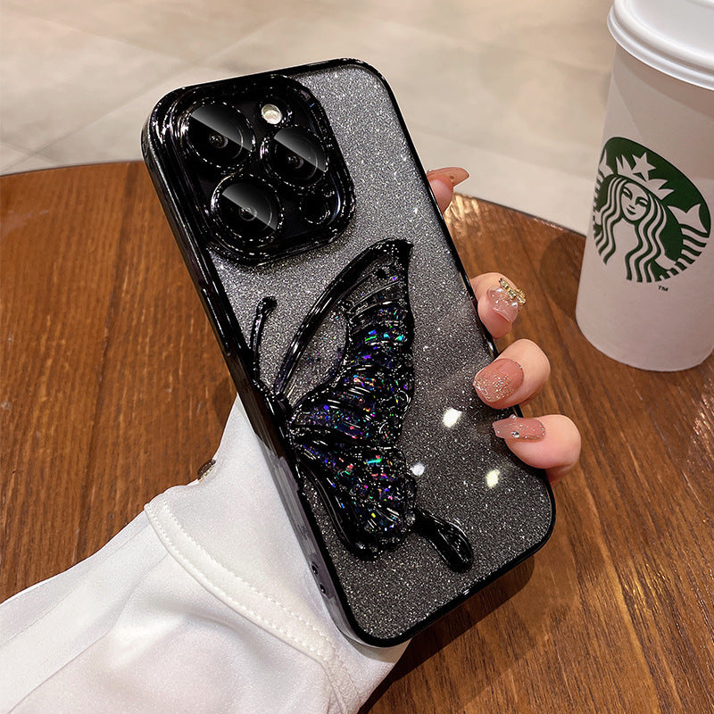 Premium Butterfly Glitter 2in1 case for iPhone 11/12/13/14/15/16(pro and pro max)