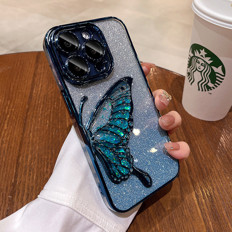 Premium Butterfly Glitter 2in1 case for iPhone 11/12/13/14/15/16(pro and pro max)