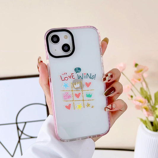 Impact Proof Silicon Case For iPhone ( Cute Sticker Design )