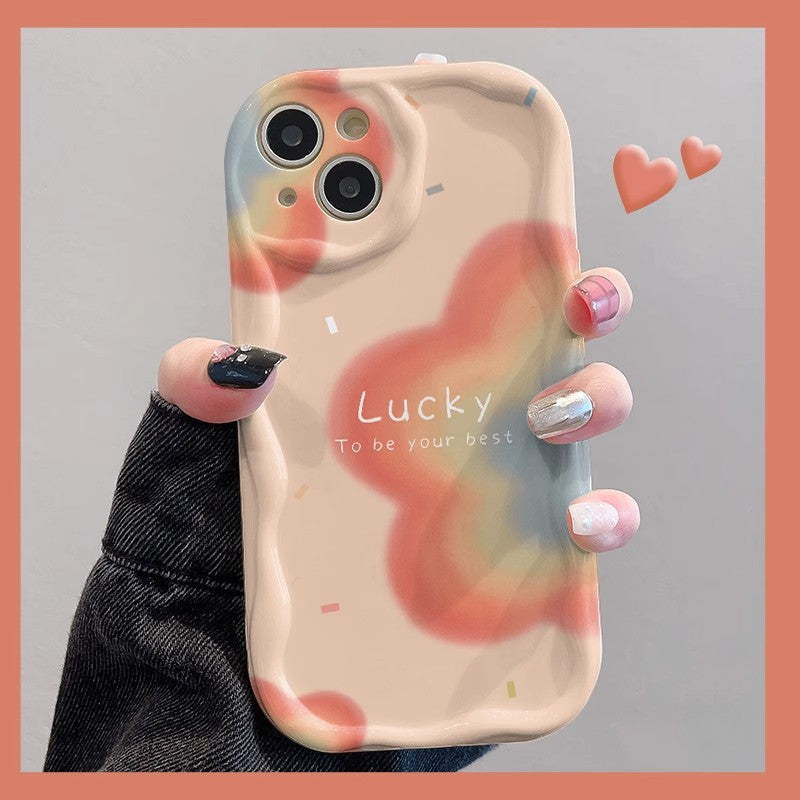 Lucky Gradient Cloud Phone Case for 13/14/15/16/16E  (Basic, Pro, Pro-Max)