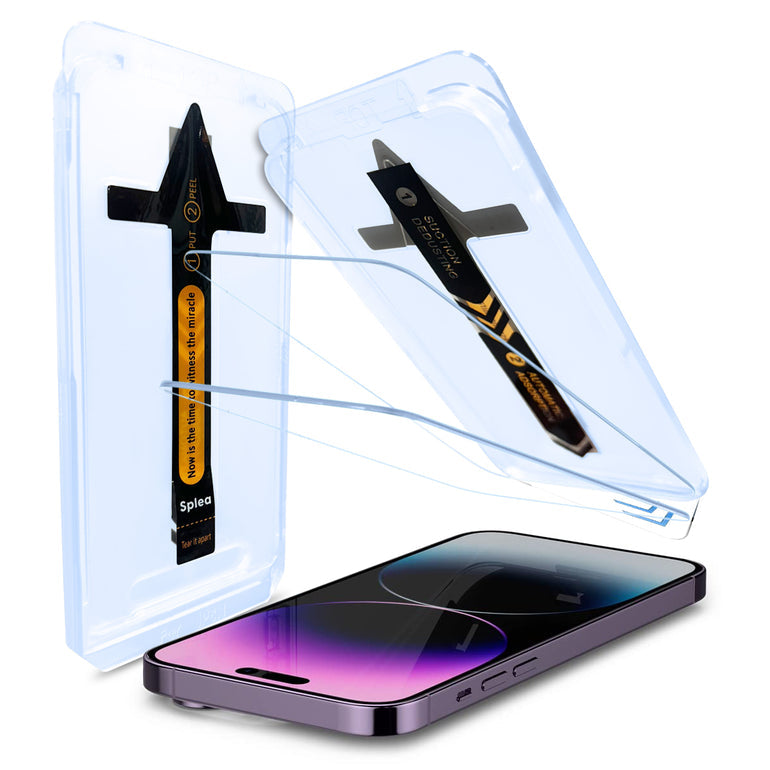 Splea Magic Screen Protector Tempered Glass For iPhone)