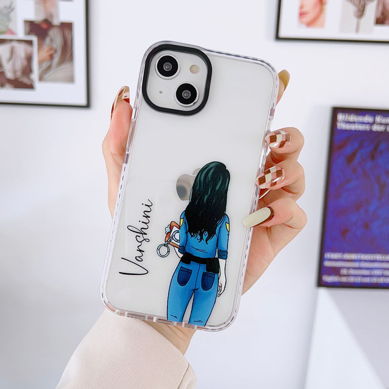iPhone Impact Proof Customised Silicon Case ( Professional Girl )