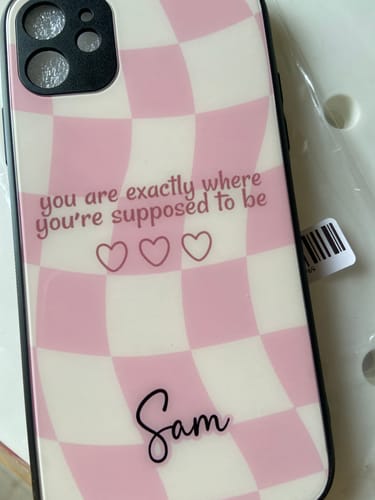 You're Exactly Where You Want To Be Designer Glass Case for iPhone