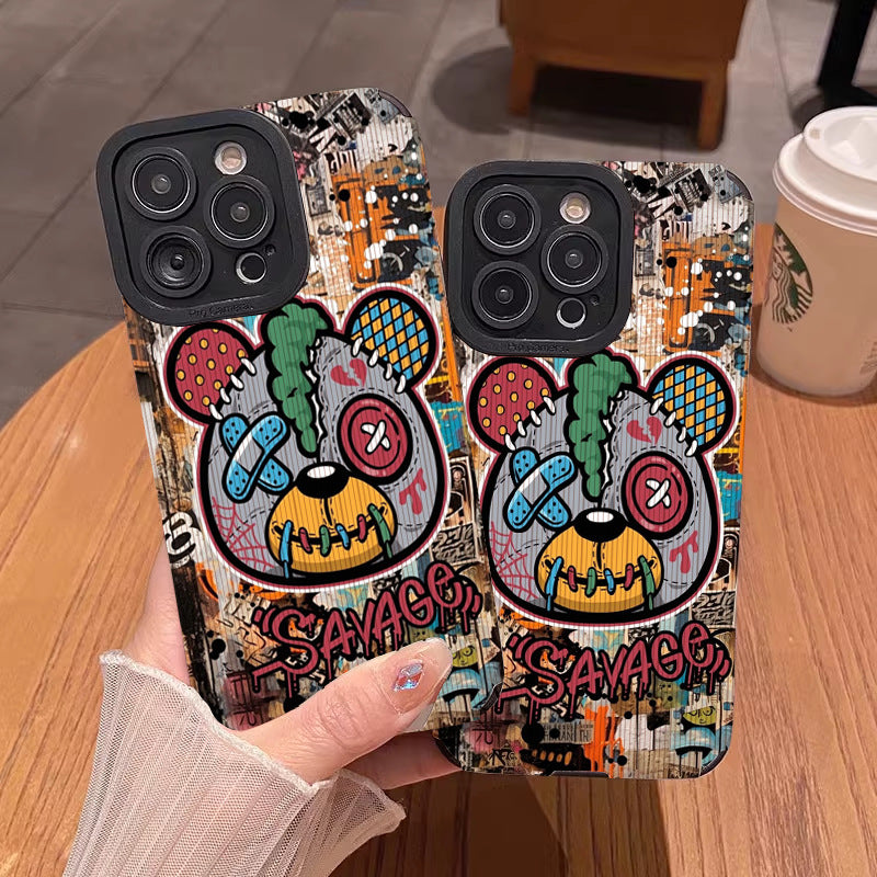 Savage Bear" design  iPhone 11/12/13/14/15/16 Case (Basic, Pro, Pro-Max)