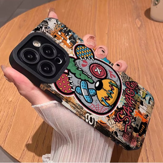 Savage Bear" design  iPhone 11/12/13/14/15/16 Case (Basic, Pro, Pro-Max)
