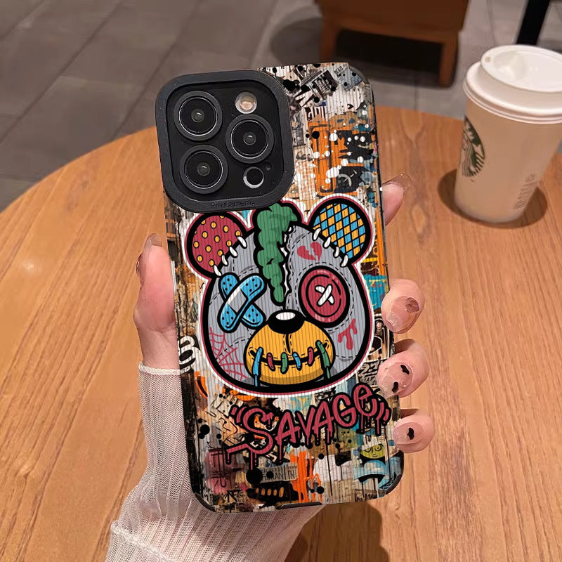 Savage Bear" design  iPhone 11/12/13/14/15/16 Case (Basic, Pro, Pro-Max)
