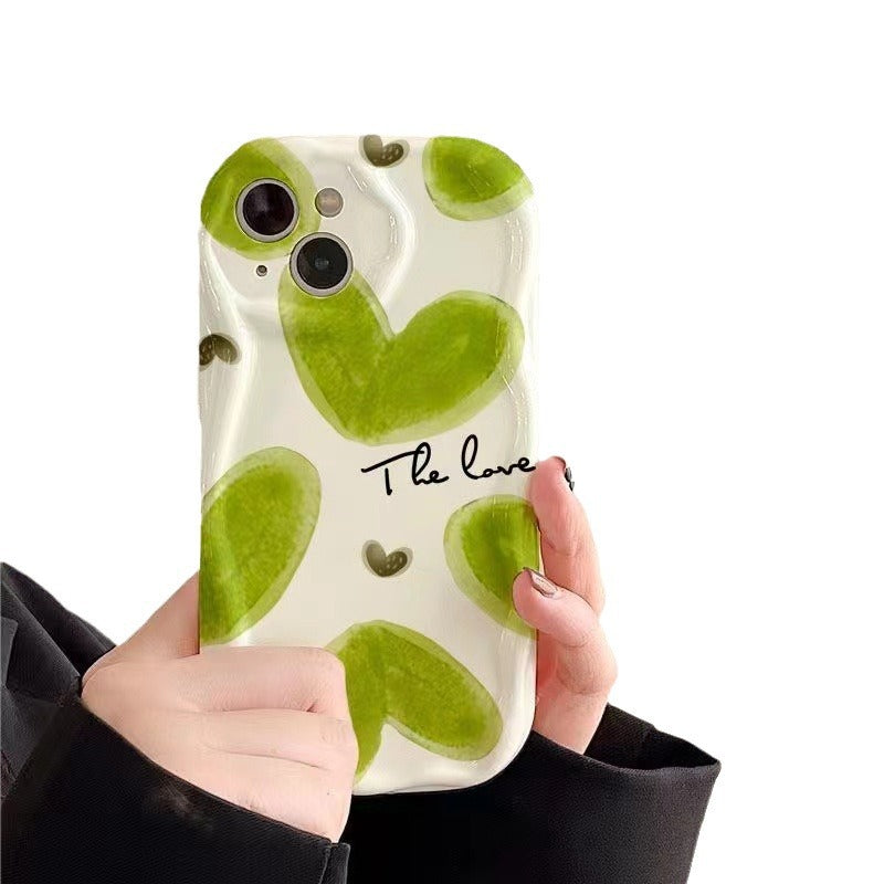 The Love in Green Mobile  Case For Iphone13/14/15/16/16E  (Basic, Pro, Pro-Max)