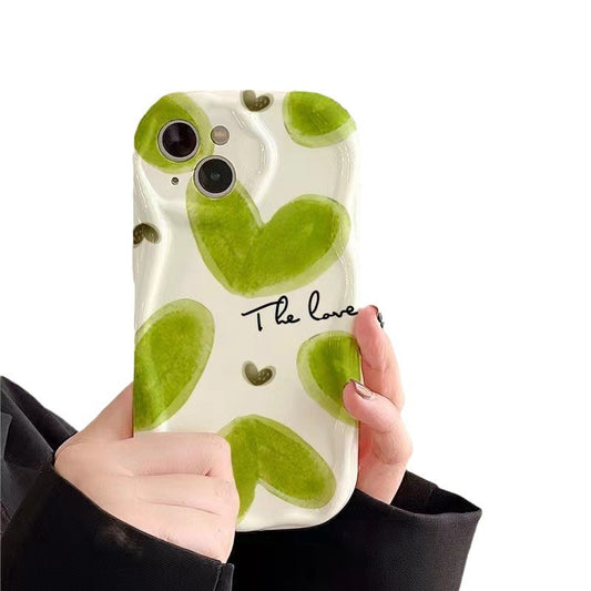 The Love in Green Mobile  Case For Iphone13/14/15/16/16E  (Basic, Pro, Pro-Max)
