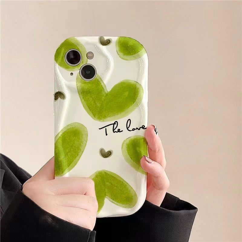 The Love in Green Mobile  Case For Iphone13/14/15/16/16E  (Basic, Pro, Pro-Max)