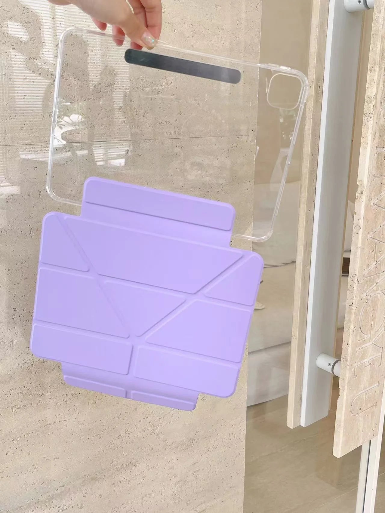 Origami Smart iPad Case – Foldable Magnetic Cover with Pencil Holder