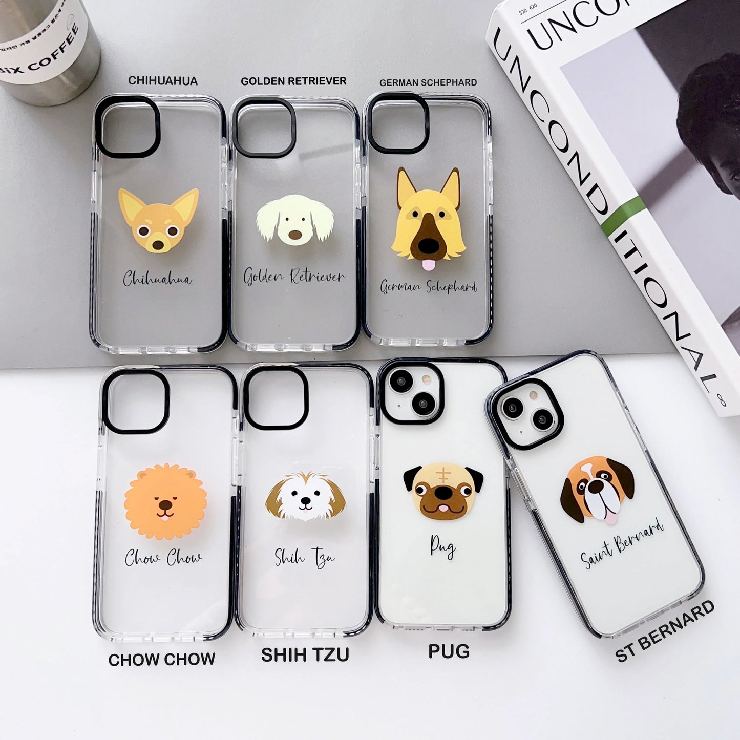 iPhone Impact Proof Customised Silicon Case ( Dog Breed Faces )