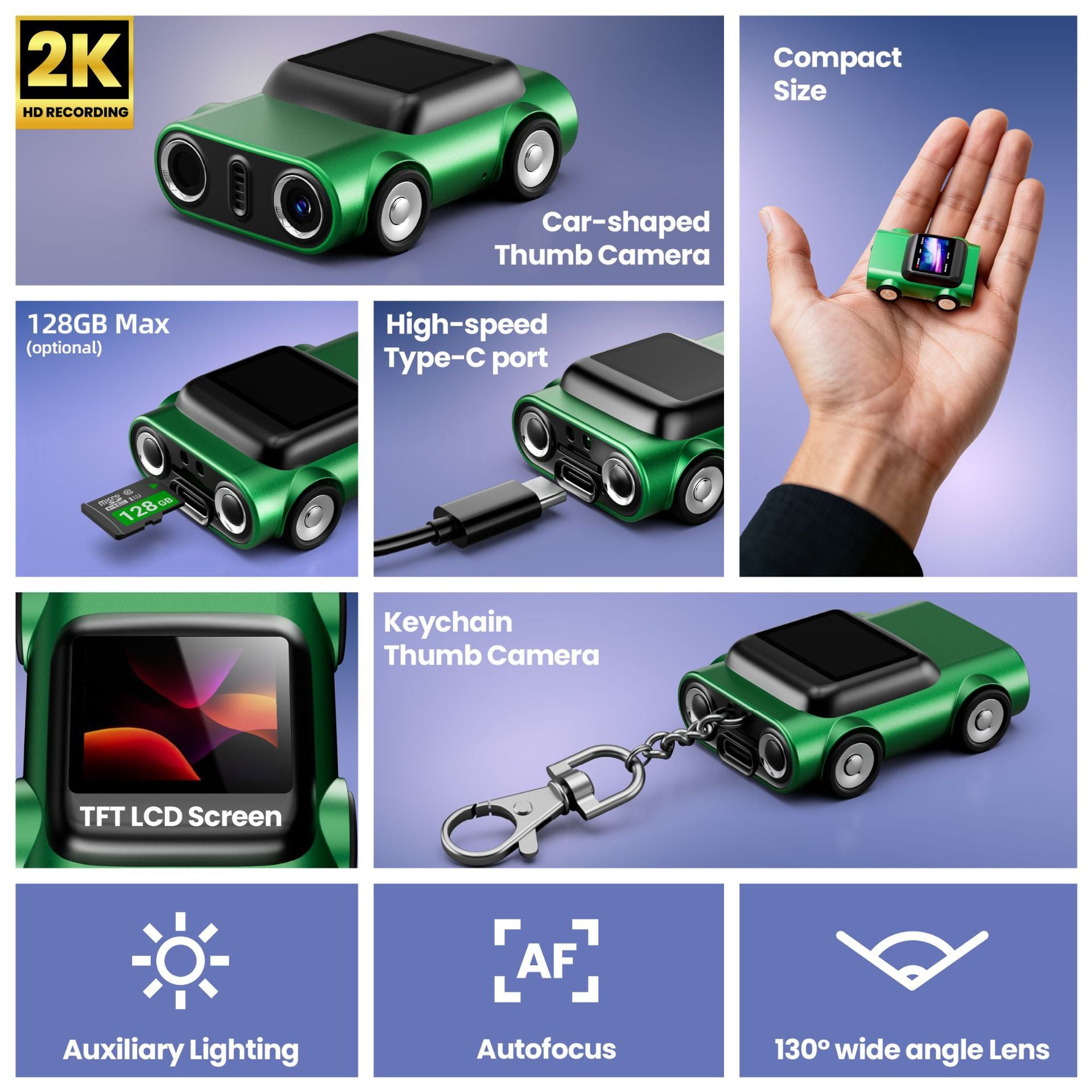 Retro Kid Thumb Camera Fun Mini Cam for Students