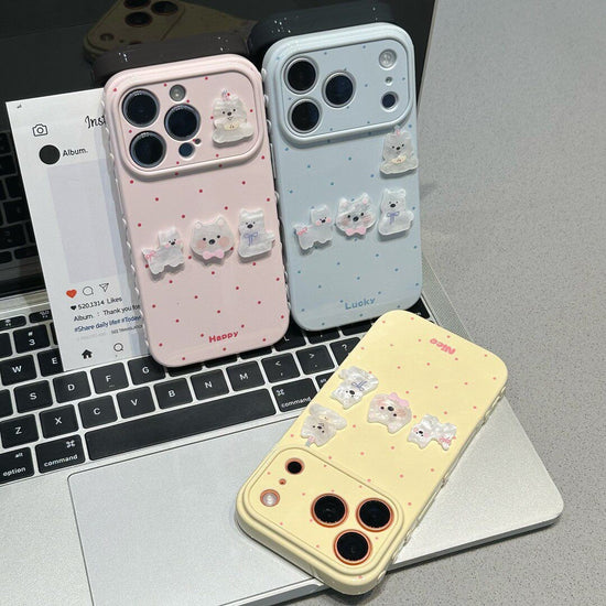 Cute Hearts  Dots iPhone 15 Pro Max Case