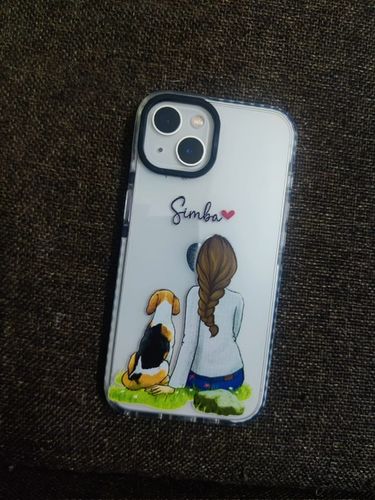 iPhone Impact Proof Customised Silicon Case ( A Girl With Dog )